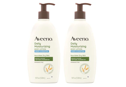2 Aveeno Body Lotions