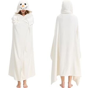 Wearable Snowman Hoodie Blanket