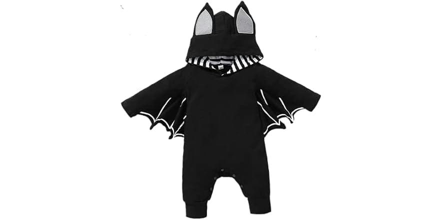 Baby Halloween Bat Romper