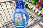 snuggle fabric conditioner in a walgreens cart