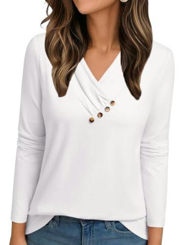 Women's Long Sleeve V-Neck Tee