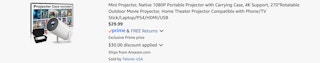 Amazon Mini Projector 2025 2