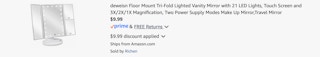 Amazon Tri-Fold Lighted Mirror 2025 2