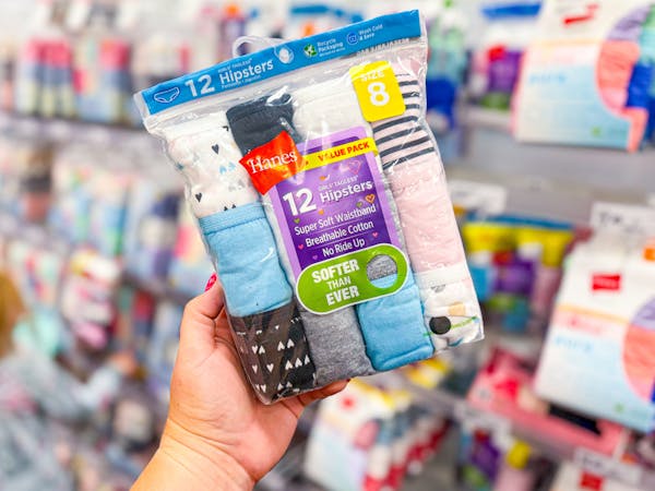 Hanes Kids' Briefs or Hipsters Underwear 12-Pack, Only $9.11 at Target