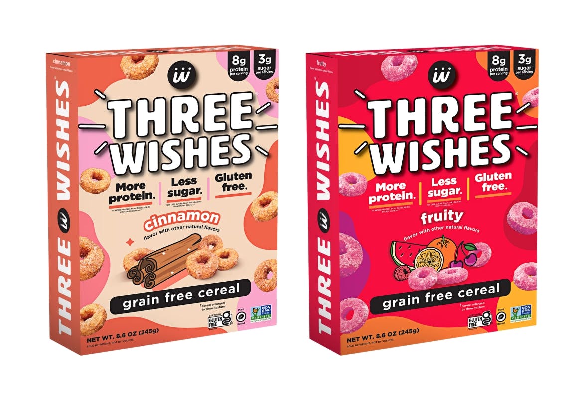 2 Three Wishes Cereal Boxes