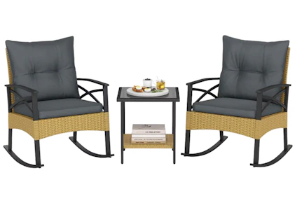 Costway Rocking Bistro Set