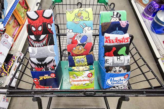 Get 5 Pairs of Licensed Socks for Only $5 at Dollar Tree card image