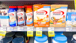 premier protein shakes with clearance signs