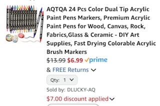 paint pens cart