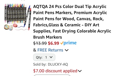 paint pens cart