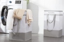 laundry baskets in a laundry room