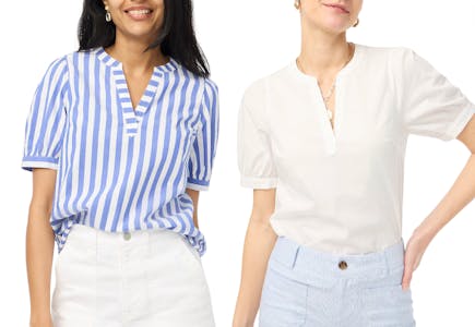 J.Crew Women's Poplin Top