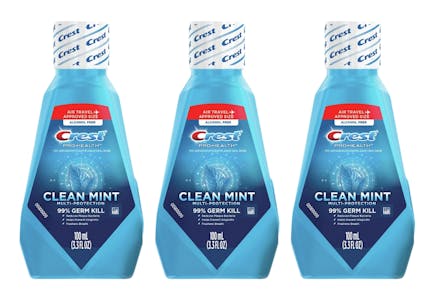3 Crest Mouthwashes
