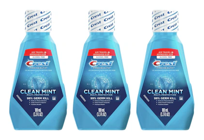 3 Crest Mouthwashes
