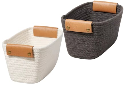 Brightroom Oval Rope Baskets