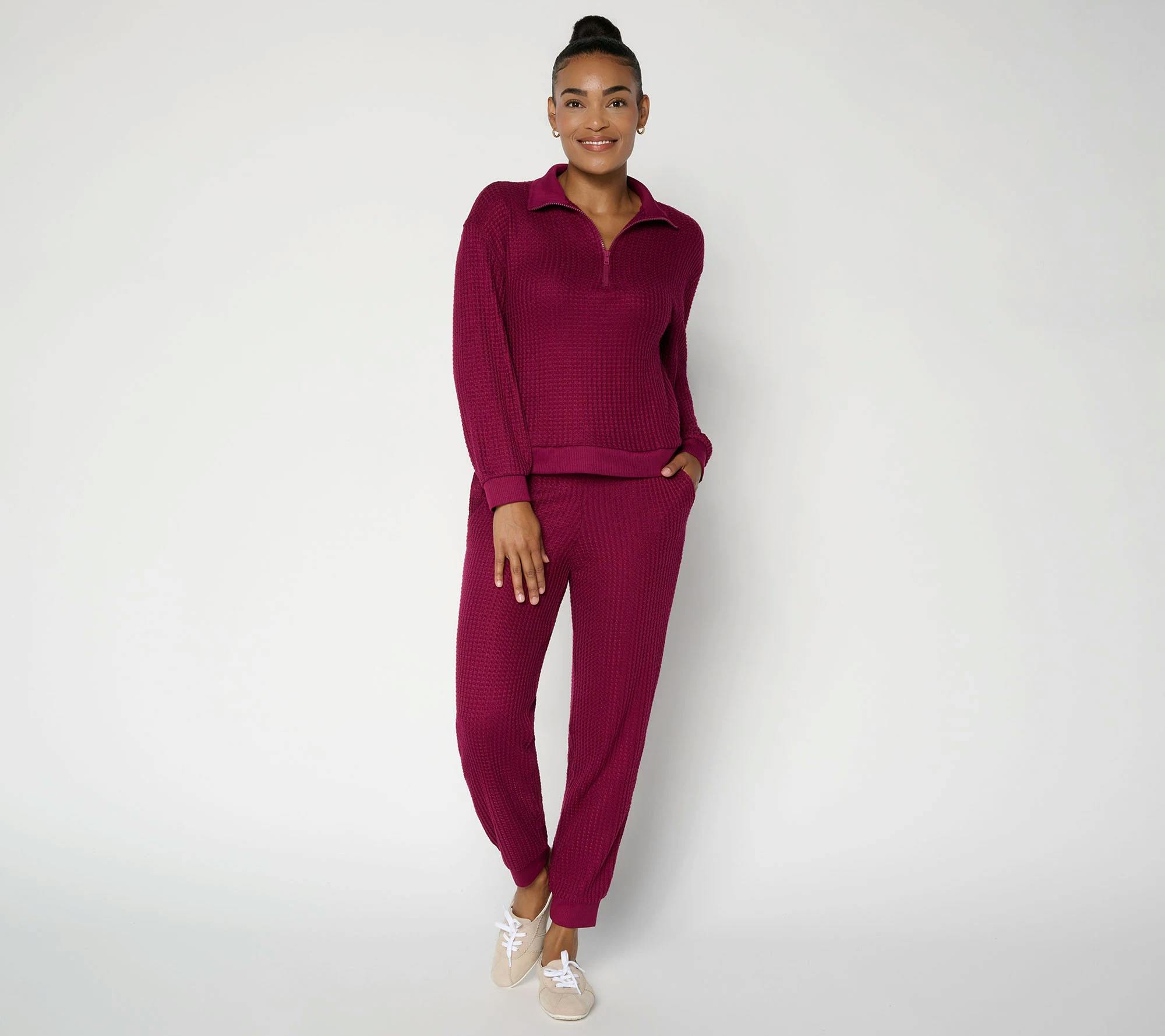 Muk Luks Adult Waffle Lounge Set
