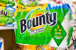 Bounty Paper Towels, Just $8.99 at Walgreens (Reg. $14.49) card image