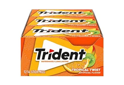 Trident Sugar Free Gum 12-Pack