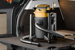 wet dry vacuum in back of car