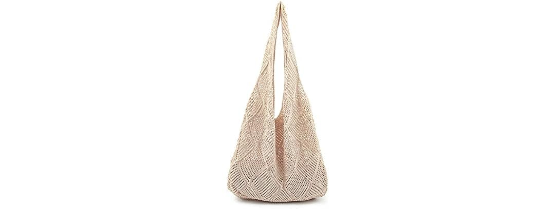 Crochet Mesh Beach Tote Bag