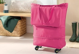 Collapsible Rolling Tote Bag Clearance Is Selling Out for $16 at Target card image