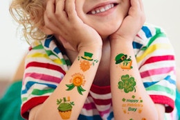 St. Patrick's Day Temporary Tattoo 74-Pack, Now $2.98 on Amazon card image