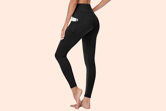 Women's High-Waisted Leggings With Pockets, Just $6.45 on Amazon