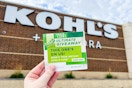 someone holding up some instant kohls cash from the Kohl's Cash ultimate giveaway