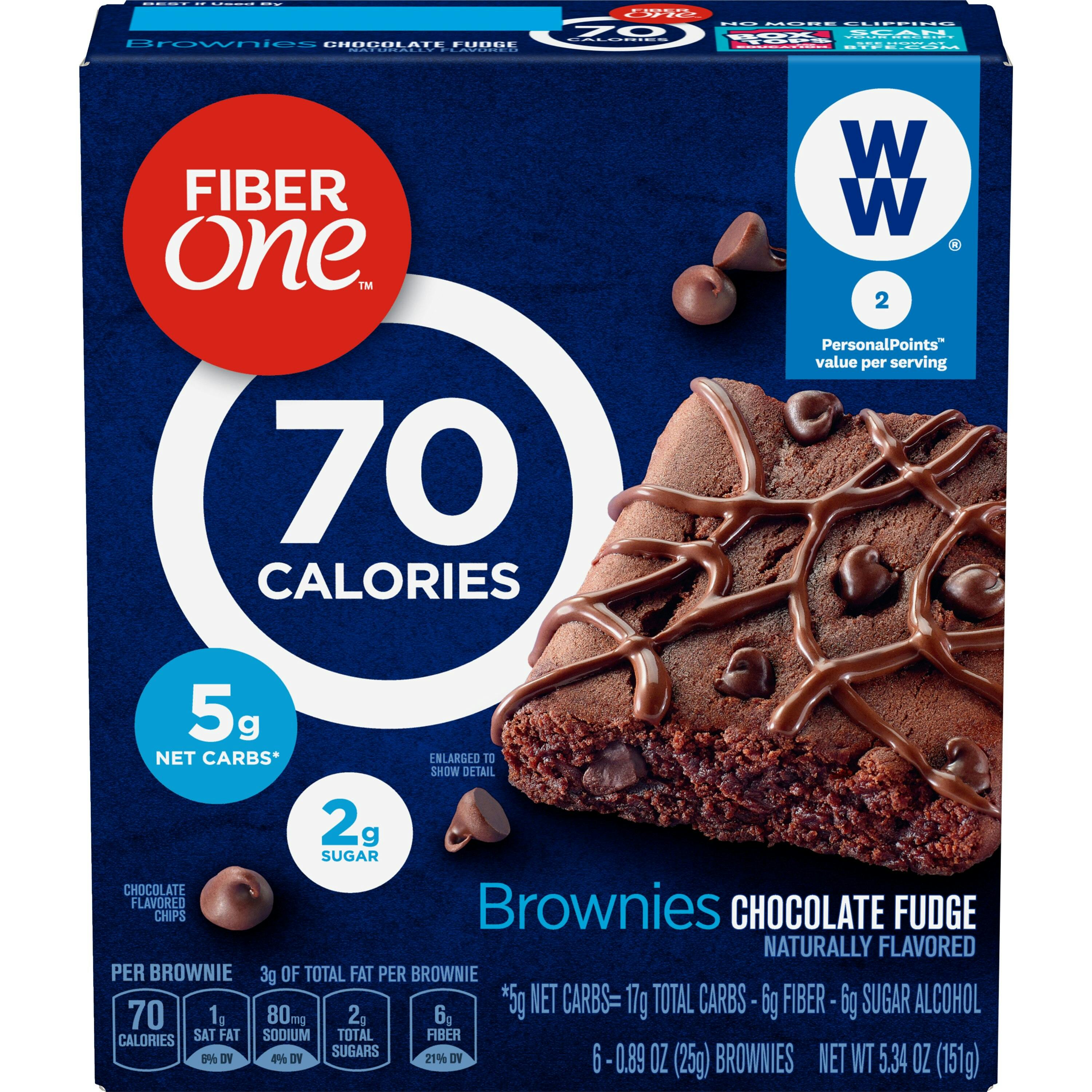 2 Fiber One Brownies Boxes
