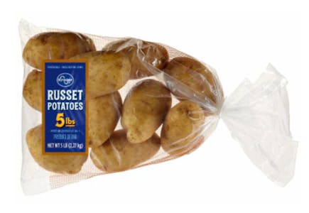 2 Kroger Russet Potatoes Bags