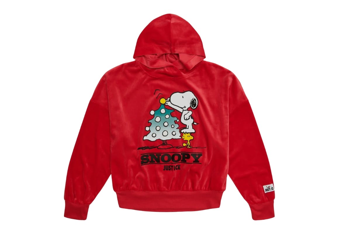 Justice Kids' Snoopy Velour Hoodie