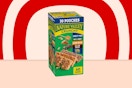 nature valley crunchy bars on a red background