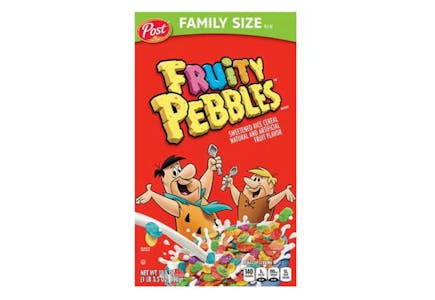 Fruity Pebbles Cereal Box
