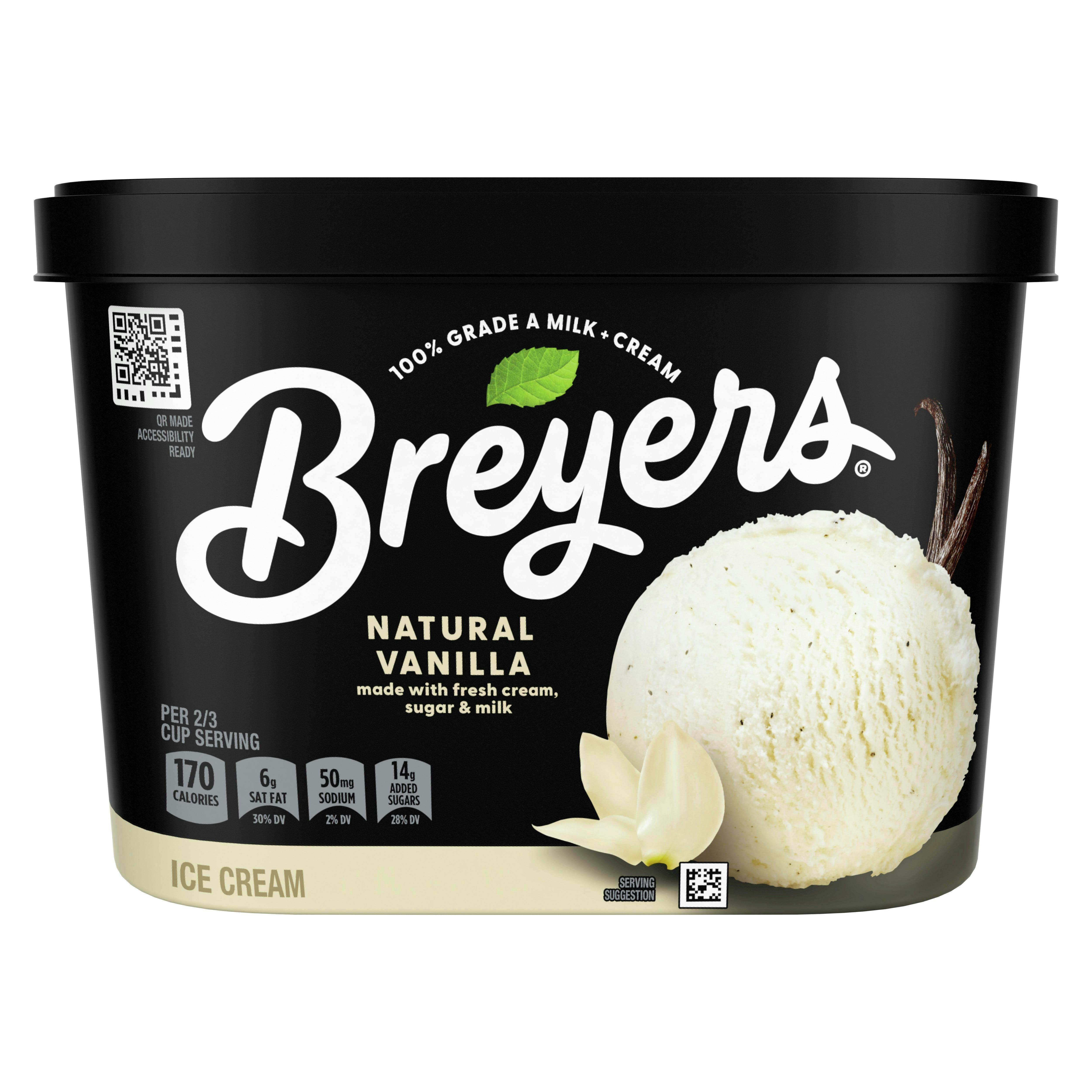 3 Breyers Ice Cream Tubs