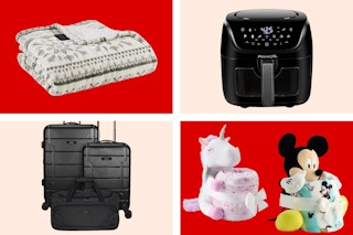 Serta Heated Throw, The Big One Buddy Throw Set, Hardside Luggage Set, PowerXL Air Fryer
