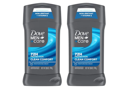 2 Dove Men+Care Antiperspirant Sticks