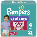 2 Pampers Cruisers 360 Diapers