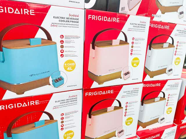 Frigidaire Retro Fridge Cooler, Now Only $29.98 at Walmart card image