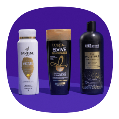 Squircle shaped image of Shampoo themed commercial photography