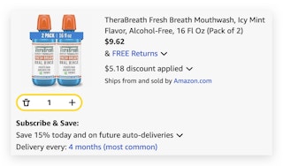 TheraBreath Fresh Breath Mouthwash