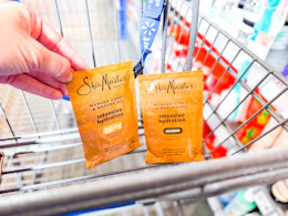 2 SheaMoisture Masque Treatment in Walmart shopping cart