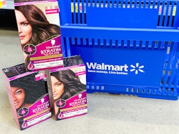 schwarzkopf keratin color hair dye at a walmart