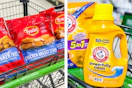 collage with tyson arm & hammer products