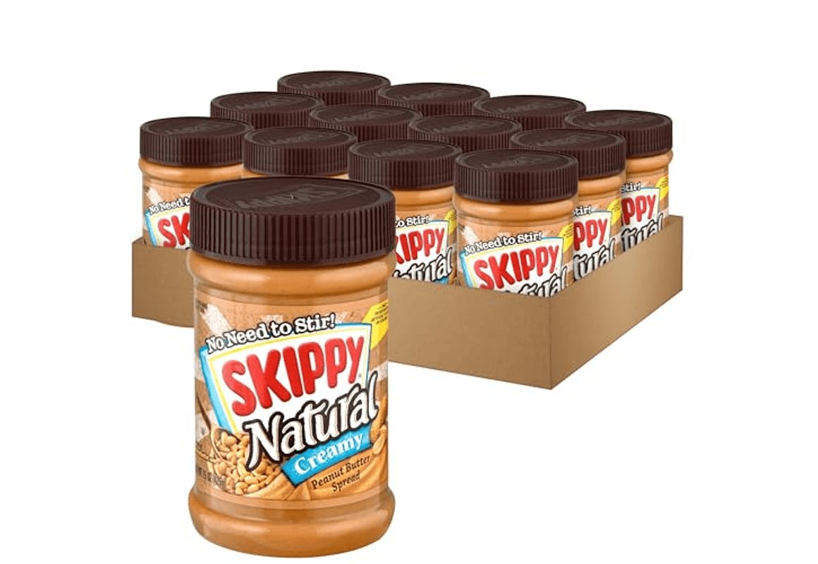 Skippy Natural Peanut Butter 12-Pack