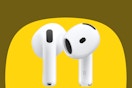 a pair of Apple AirPods 4