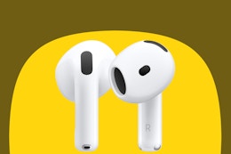 a pair of Apple AirPods 4