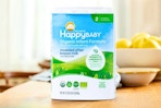 Lifestyle image of Happy Baby Organic Infant Baby Formula on kitchen counter