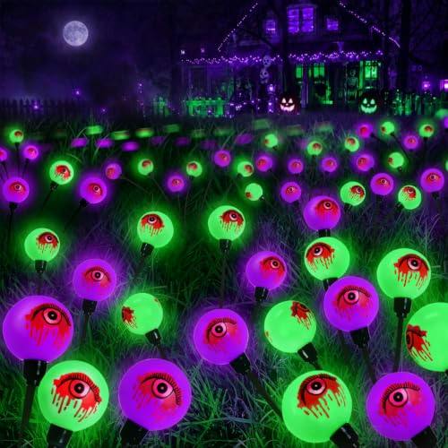 Solar Halloween Eyeball Lights