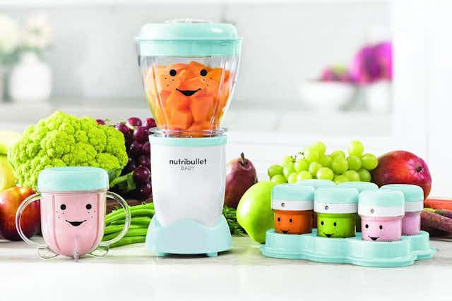 NutriBullet Baby Complete Food-Making System, $37.97 on Amazon (Reg. $70) card image