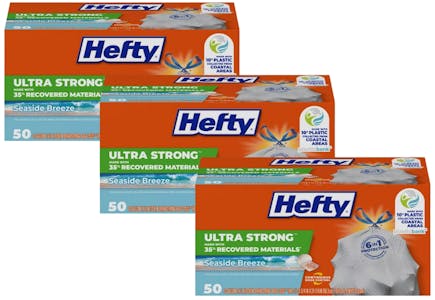 3 Hefty Trash Bag Boxes